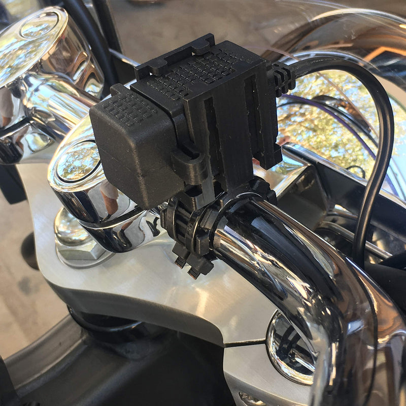 [Australia - AusPower] - VIKING POWER - Motorcycle USB Charger - Waterproof Quick Charge Dual Port Phone Power - 12V SAE connector to USB 