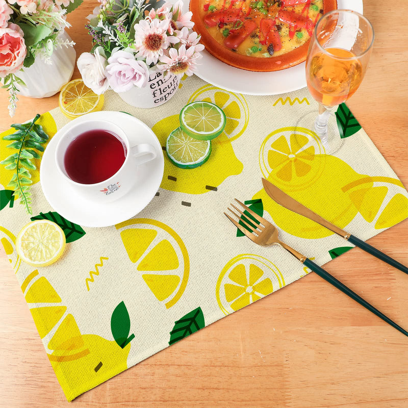 [Australia - AusPower] - 8 Pieces Sublimation Burlap Placemats Washable Sublimation Blank Place Mats White Placemats for Dining Tables Birthday Party Wedding DIY Table Mats Kitchen Home Holiday Table Decor 12 x 16 Inch 