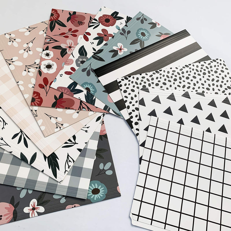 [Australia - AusPower] - Decorative File Folders – Includes 12 Cute Designs, File Folders Letter Size, 1/3-Cut Tabs, Office Supplies File Organizers, 9.5 x 11.75 Inches 