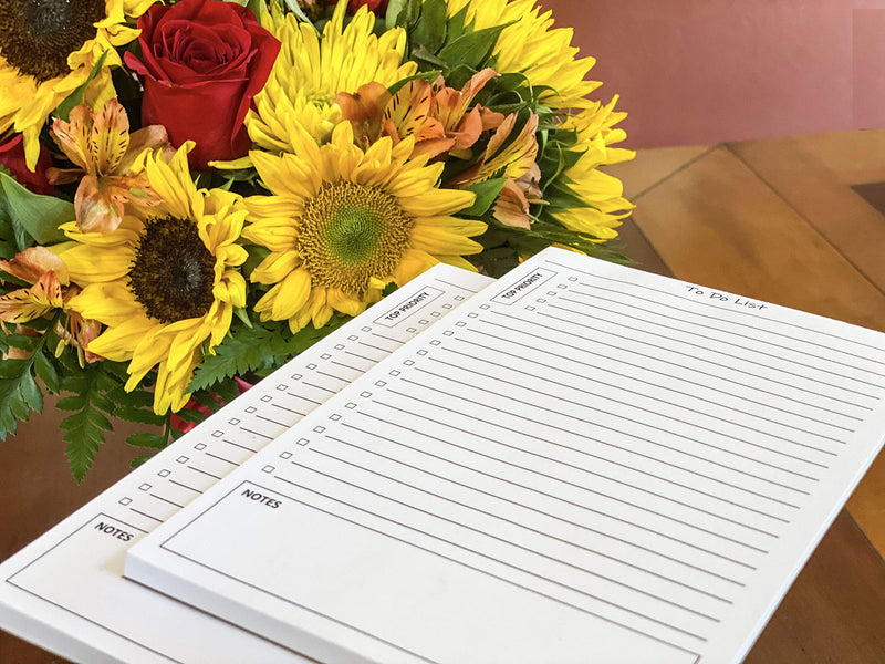 [Australia - AusPower] - TO DO List Notepads (2 Pack of 50 Pages), 100 Pages with Task Pads with Checklist, Priority & Notes Sections for Added Efficiency. A Planner for Organized People. 8.5"X 5.5" Sheets. Made in the USA. 