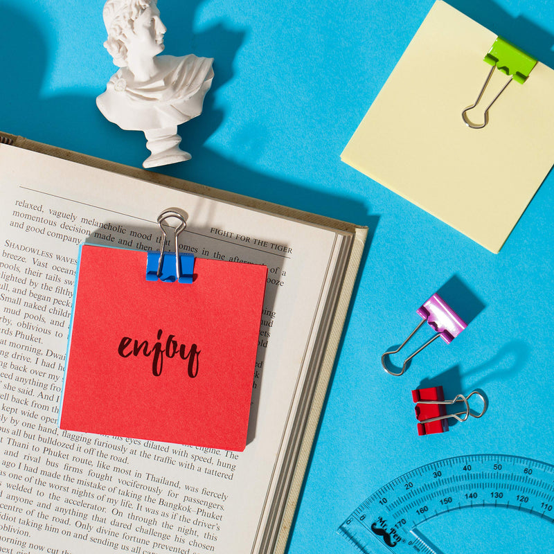 [Australia - AusPower] - Mr. Pen Colored Binder Clips, Small, Pack of 100 