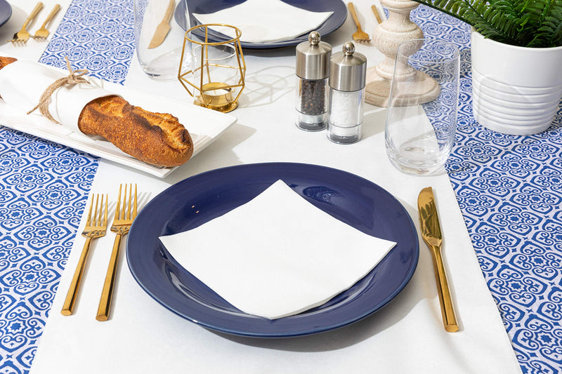 [Australia - AusPower] - AH AMERICAN HOMESTEAD White Paper Napkins for Everyday Use. Disposable Lunch Napkins are Ideal for Your Kitchen Table. Thick, Eco-Friendly, Compostable, and Biodegradable Luncheon Napkins. (100 Pack) 