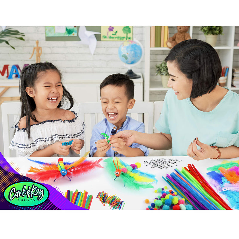 [Australia - AusPower] - Arts & Crafts Supplies for Kids Crafts - Kids Craft Supplies & Materials - Kids Art Supplies for Kids - Arts and Crafts Kit for Kids Craft Kits - Toddler Crafts for Kids Craft Set - Carl & Kay 