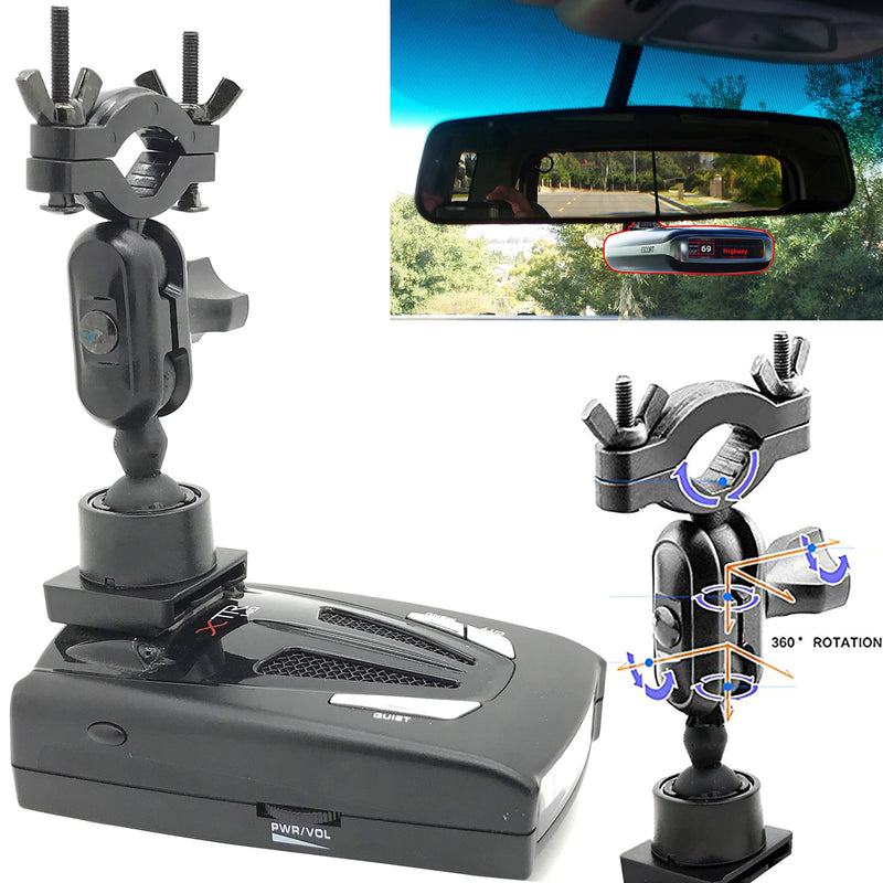 [Australia - AusPower] - AccessoryBasics Universal Car Rear View Mirror Radar Detector Adhesive tab Mount for Radenso SP Pro Valentine One Whistler CR 65 70 75 80 85 90 XTR 130 RX Meter Cobra XRS ESR SPX ESD Radar Detector 