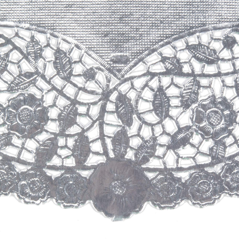 [Australia - AusPower] - The Baker Celebrations Silver Foil 12 inches Round Paper Lace Table Doilies - Made in Canada (Pack of 50) 12" 