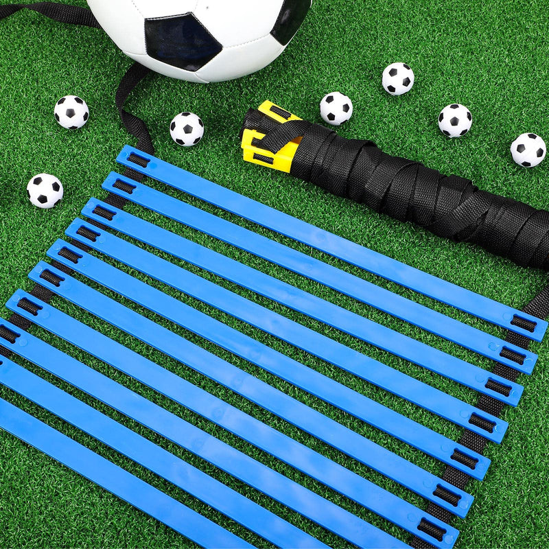 [Australia - AusPower] - Sosation 2 Pieces Agility Ladder 20 Feet Adjustable Rungs Speed Training Exercise Ladders with Carry Bag for Kids and Adults Soccer Football Boxing Footwork Sports Speed Agility Training 