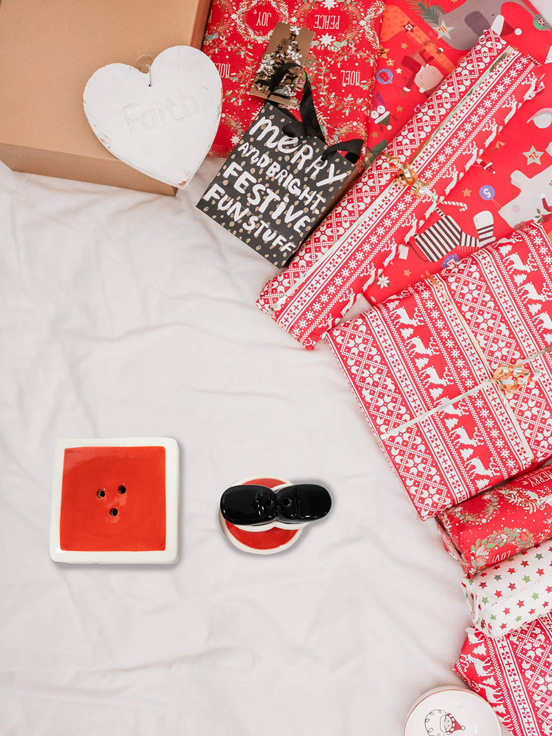 [Australia - AusPower] - Christmas Special Edition! Ceramic Salt & Pepper Shaker Set (Chimney & Santa Legs) Chimney & Santa 