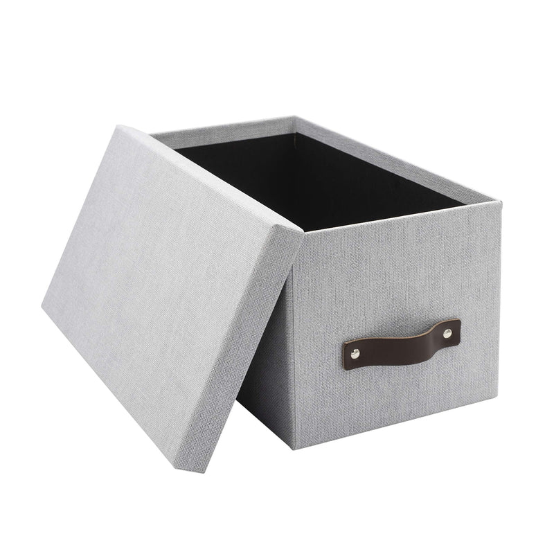 [Australia - AusPower] - Bigso Silvia Organizational Storage Box, 5.9 x 6.5 x 11.6 Inches, Ash Color 