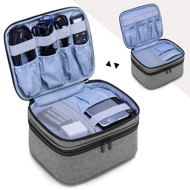 [Australia - AusPower] - Luxja Carrying Bag for DR.J Mini Projector, Portable Case for DR.J Projector and Accessories, Gray 