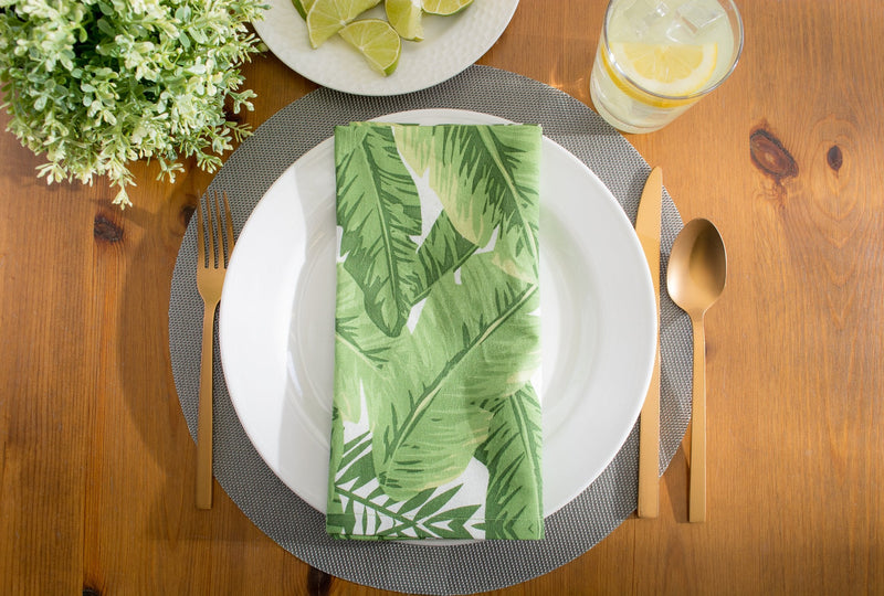[Australia - AusPower] - DII 100% Cotton Buffet Napkin, Machine Washable, Oversized, Everyday Basic, 20x20, Banana Leaf, 6 Piece 