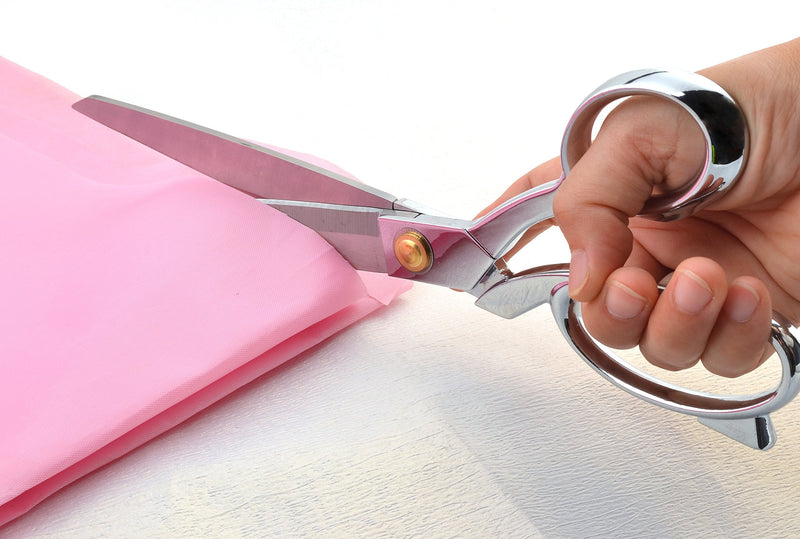 [Australia - AusPower] - eZthings® Heavy Duty 10.5" Scissors for Cutting Fabric, Leather, and Raw Materials (10.5 Inch Silver) 
