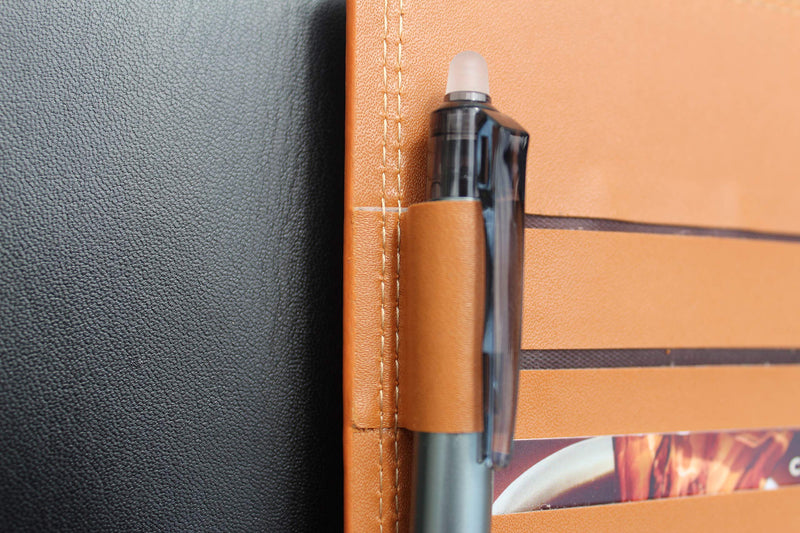 [Australia - AusPower] - Thegreen Hard PU Leather Cover for The Rocketbook Everlast Executive-Letter Size,Black/Dark Brown, Leather Fabric, Pen Loop Holder/Phone Pocket/fits A4-A5,Magnet Strap (Black, Letter Size) Black 
