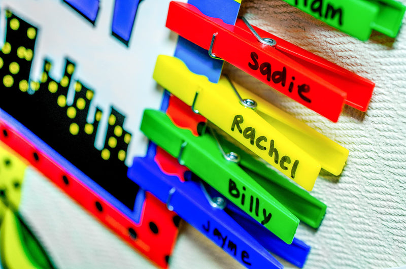 [Australia - AusPower] - Teacher Created Resources Plastic Clothespins (20649) 