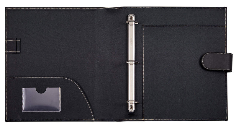 [Australia - AusPower] - Its Academic Faux Leather Binder (92875), Black 11.5" x 12" 