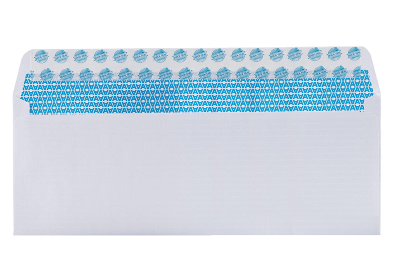 [Australia - AusPower] - #10 Security Tinted Self-Seal Envelopes - No Window - EnveGuard, Size 4-1/8 X 9-1/2 Inches - White - 24 LB - 100 Count (34100) 100 Ct. 