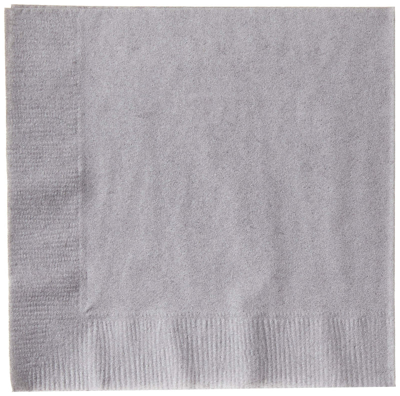 [Australia - AusPower] - Creative Converting Beverage Napkin 2PLY, Shimmering Silver 