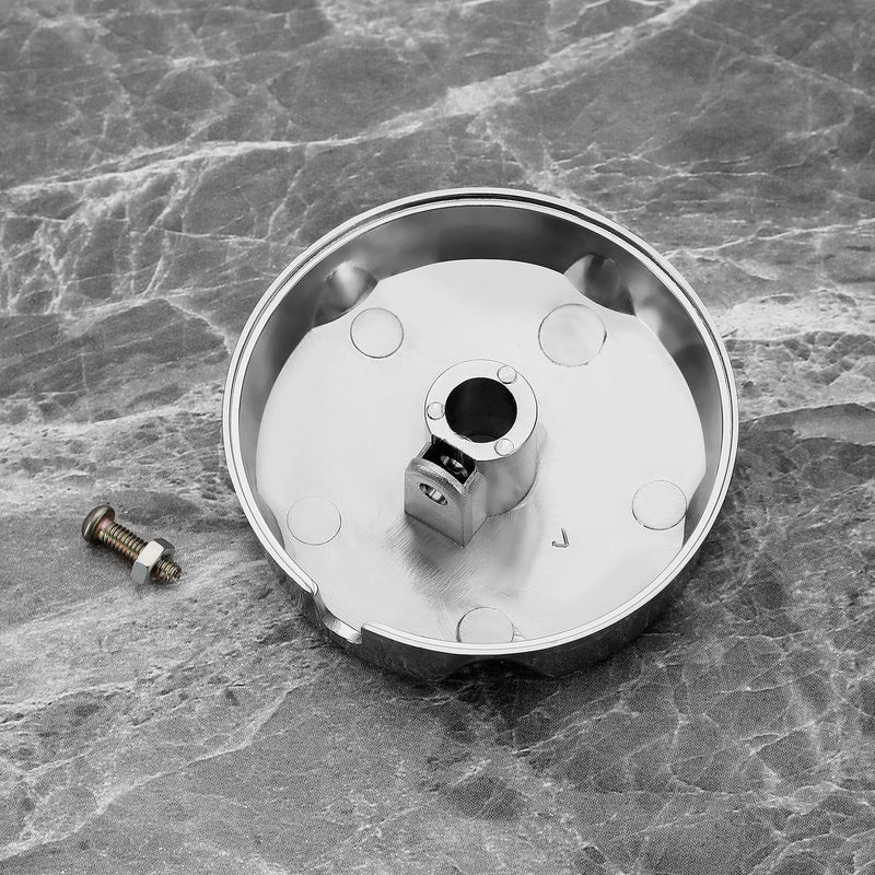 [Australia - AusPower] - SING F LTD Pop Up Bath Control Knob Bathtub Drain Rotating Knob Bathtub Drain Overflow Cover Knob Chrome Plastic Up Bath Plug Knob Bathtub Drain Accessories 