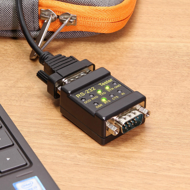[Australia - AusPower] - Cablemax RS-232 LED link Tester DB-9 Male to DB-9 Female 