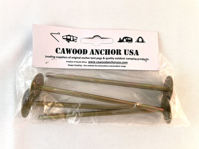 [Australia - AusPower] - Cawood Anchor Ground Sheet Stake Corrosion Resistant Spring Steel Low Profile Trip Free Sand Mat RV Carpet Rug Overland Off Road Camping (Pack of 4) 