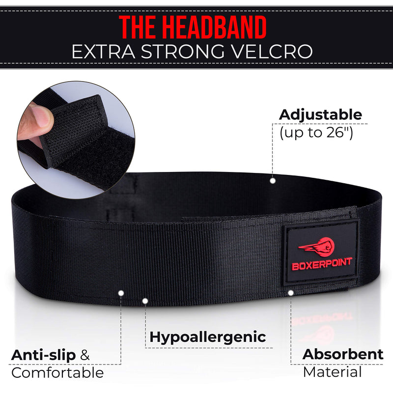 [Australia - AusPower] - BOXERPOINT Boxing Reflex Ball for Adults and Kids - React Reflex Balls on String with Headband, Carry Bag and Hand Wraps - Improve Hand Eye Coordination, Punching Speed, Fight Reaction 4 Difficulty Level Balls 
