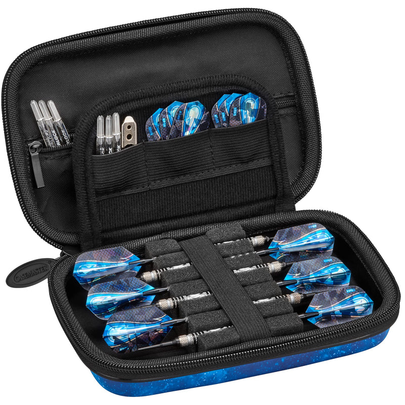 [Australia - AusPower] - Casemaster Sentinel 6 Dart Case, Holds Extra Accessories, Tips, Shafts and Flights, Compatible with Steel Tip and Soft Tip Darts, Impact & Water Resistant Tactech Shell, Galaxy 