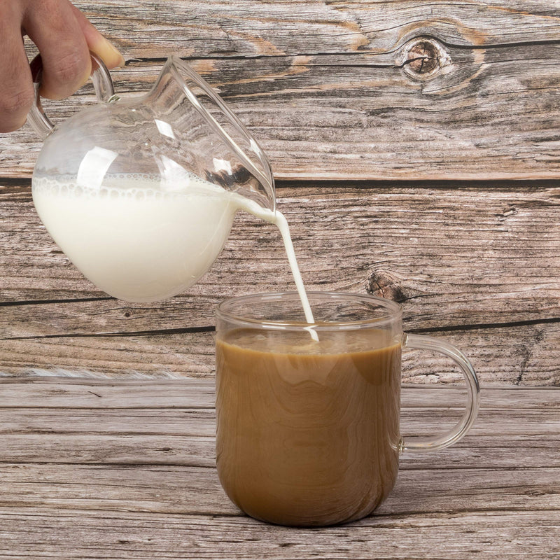 [Australia - AusPower] - ELITEA Clear Glass Milk Tea Serving Pitcher Cream Pitcher Creamer Mug 200ml / 7 fl.oz for Tea Coffee 