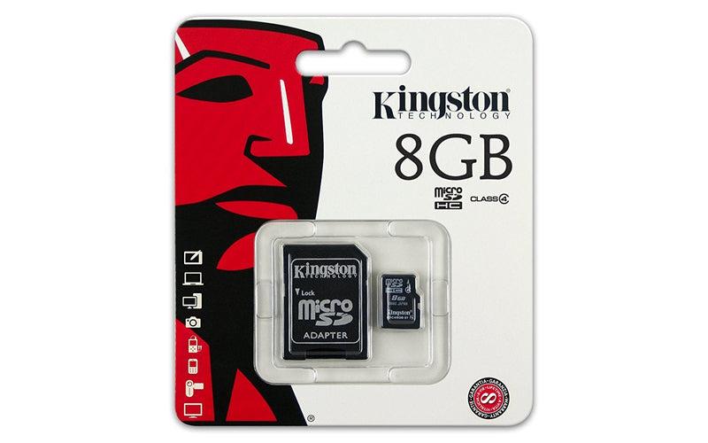 [Australia - AusPower] - Kingston 8GB Class 4 MicroSDHC Card Flash Memory with SD Adapter SDC4/8GB 