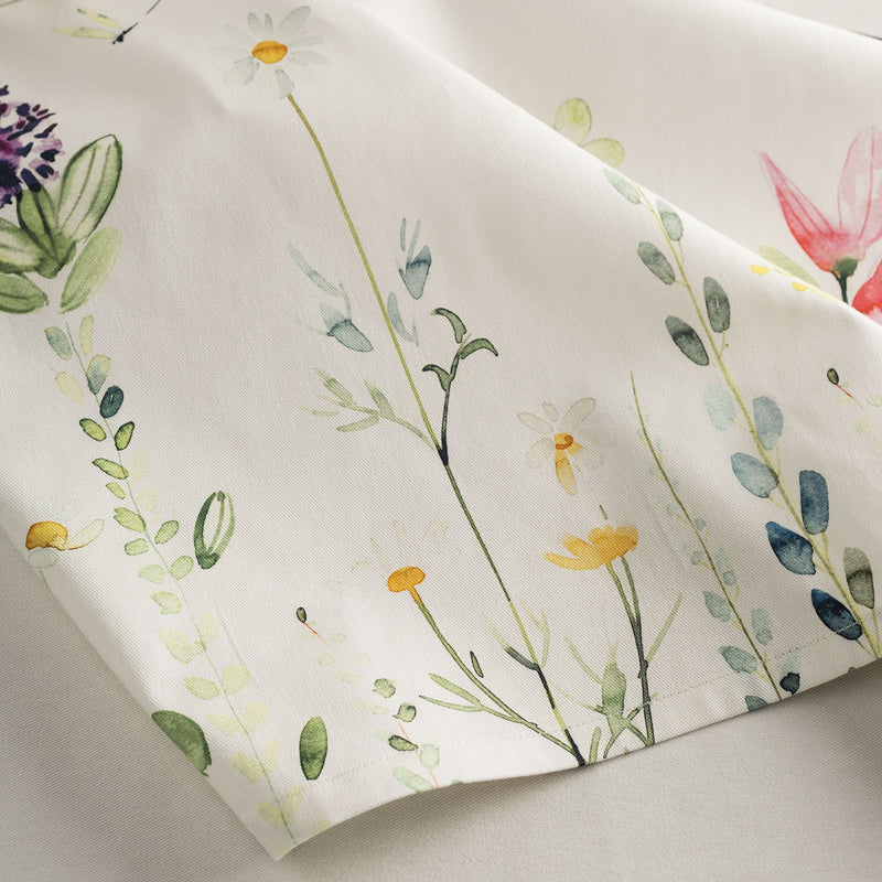 [Australia - AusPower] - Maison d' Hermine Botanical Fresh 100% Cotton Soft and Comfortable Set of 4 Napkins for Family Dinners Weddings Cocktail Kitchen Spring/Summer for Mothers Day (20 Inch by 20 Inch). 