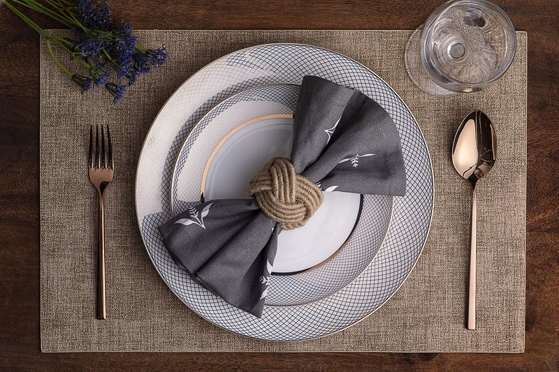 [Australia - AusPower] - CMEI Nautical Coastal Jute Burlap Napkin Rings Set of 6, Beach Napkin Holders, Napkin Rings Bulk for Party Decoration, Dining Table, Family Gatherings - A Great Tabletop Décor (Natural) Natural 