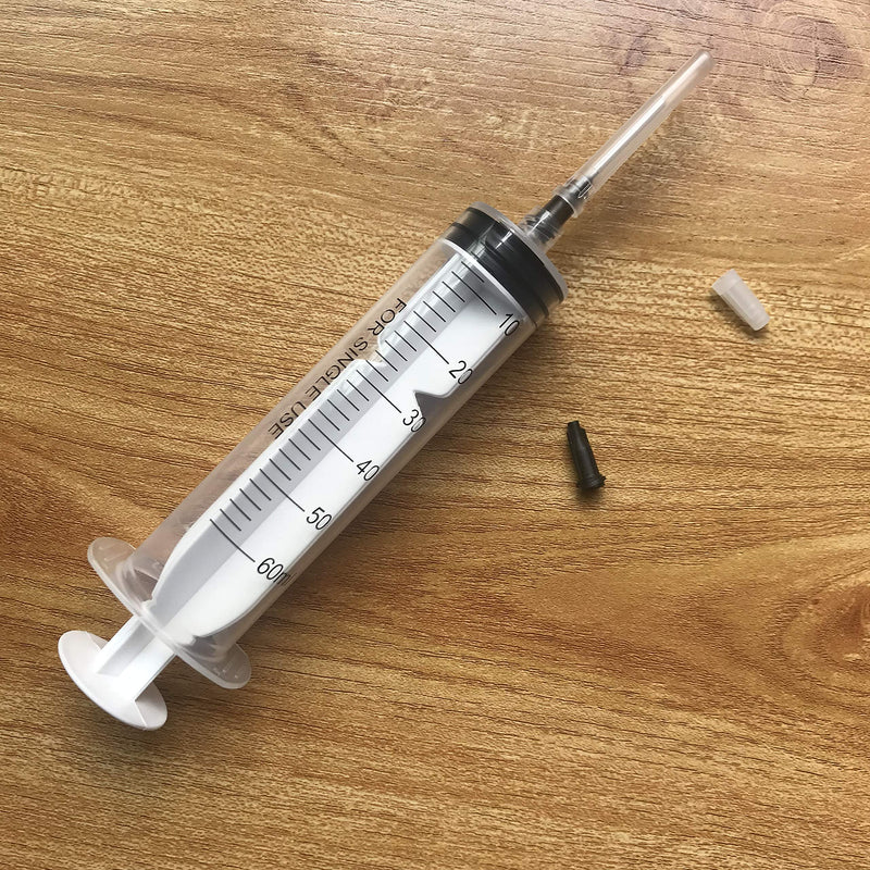[Australia - AusPower] - 12 Pack 60ml Syringes with 16Gx1.0'' Blunt Tip Fill Needles and Storage Caps(Luer Lock)-Dozen Pack 