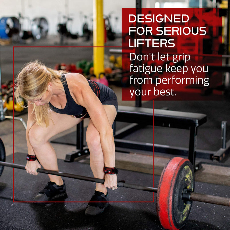 [Australia - AusPower] - Dark Iron Fitness Weightlifting Leather Suede Lifting Wrist Straps Bundle for Men and Women Wraps Weight for a Heavy Powerlifting Grip Hooks with Padded Support 