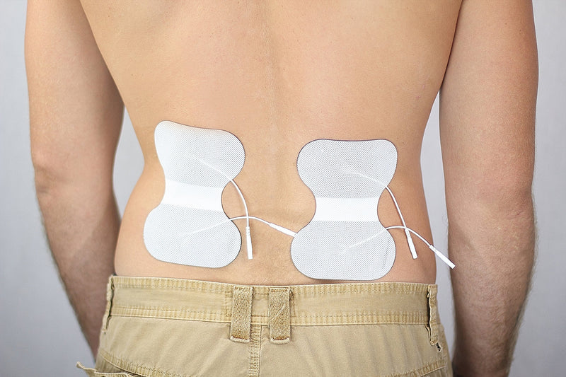 [Australia - AusPower] - Syrtenty TENS Unit Replacement Pads - Pack of 6 Butterfly Shaped Electrode Squares for Muscle Stimulation & Therapy 