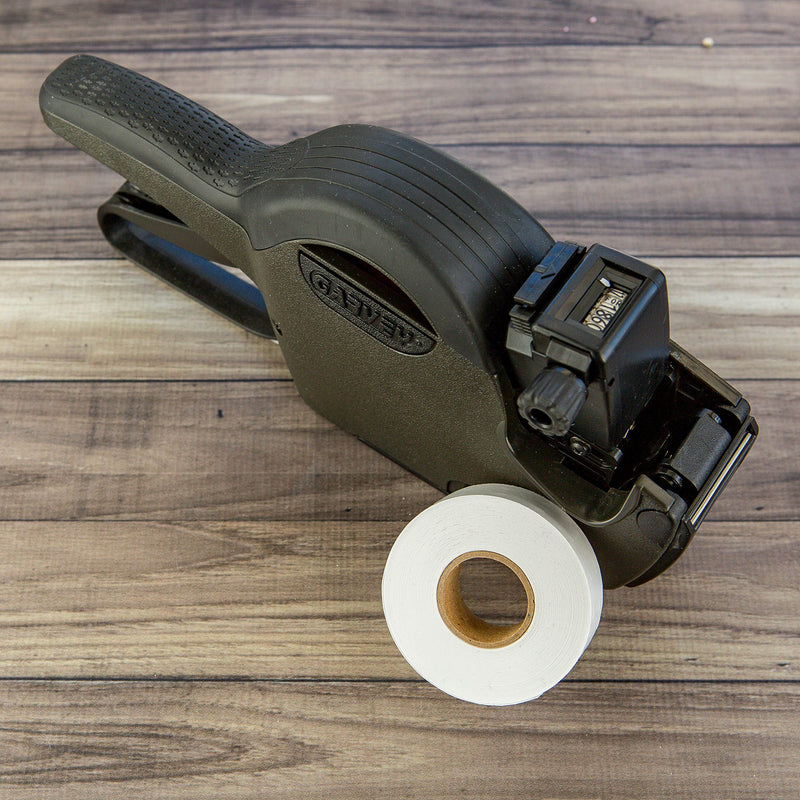 [Australia - AusPower] - 1812 White Pricing Labels for Garvey 18-6 One Line Price Gun, 11 Rolls - 14,000 1 Sleeve - 11 Rolls - White 