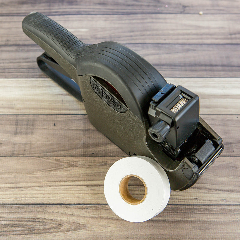 [Australia - AusPower] - 2212 White Pricing Labels for Garvey Contact 22-6/22-7/22-8 Price Gun – 9 Rolls, 11,000 Pricemarking Labels 1 Sleeve - 9 Rolls -White 