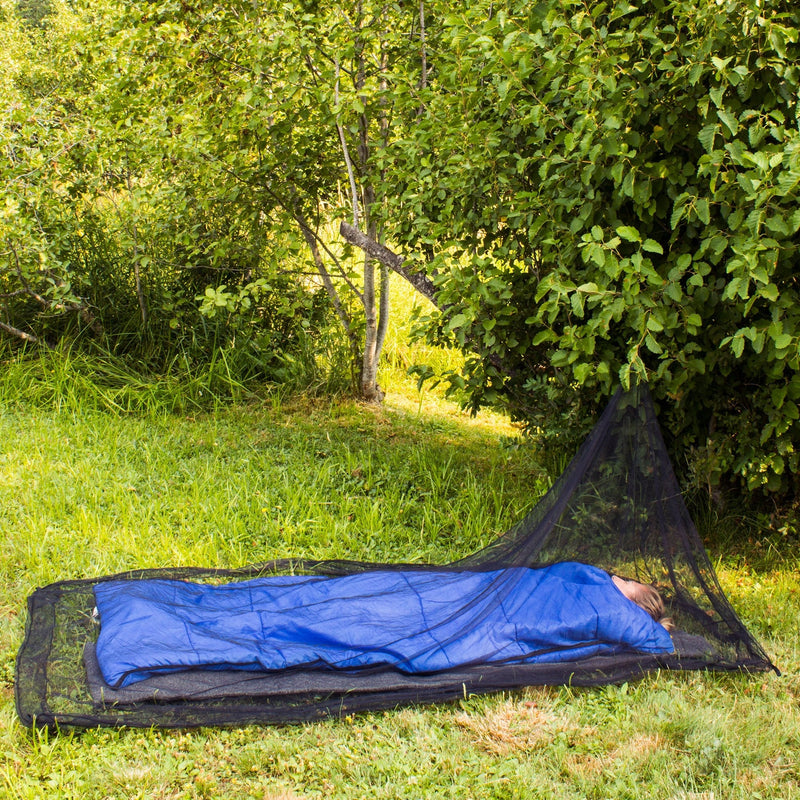 [Australia - AusPower] - MEKKAPRO Mosquito Camping Insect Net with Carry Bag, Compact and Lightweight, Fits Sleeping Bags, Bed, Tent (Single) 1 Count (Pack of 1) 