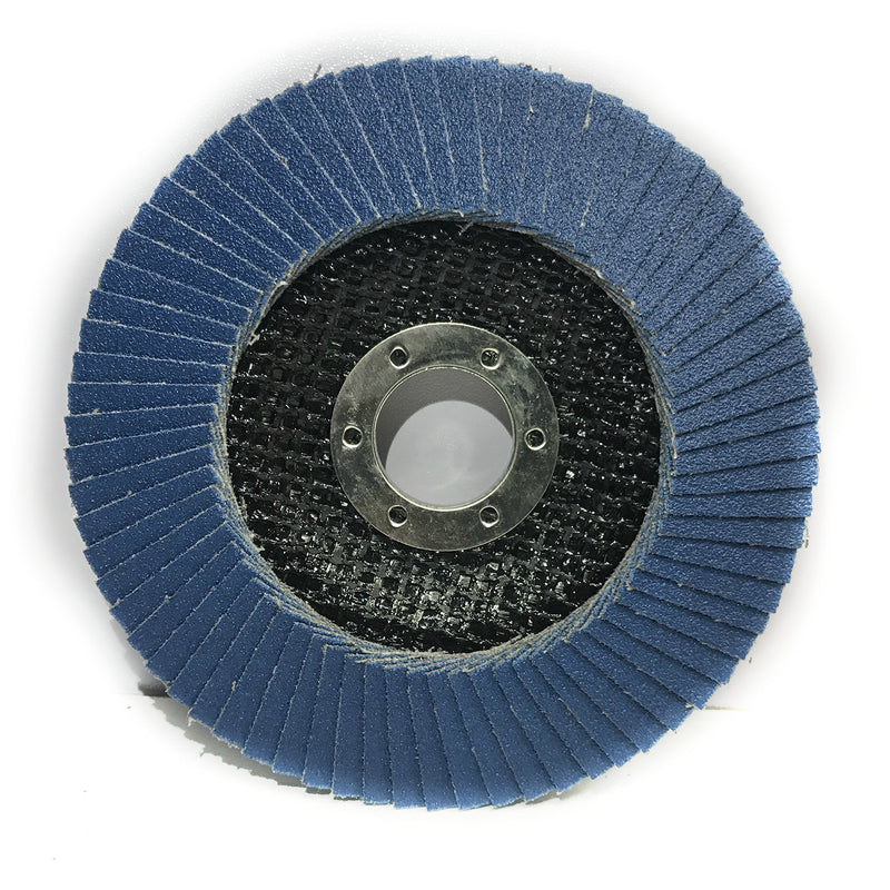 [Australia - AusPower] - 4.5 inch Flap Disc (10 Pack) - 120 Grit Type 29 Professional Grade Zirconia - Abrasive Grinding Wheel, Flap Wheel, and Sanding Discs by DocaDisc 