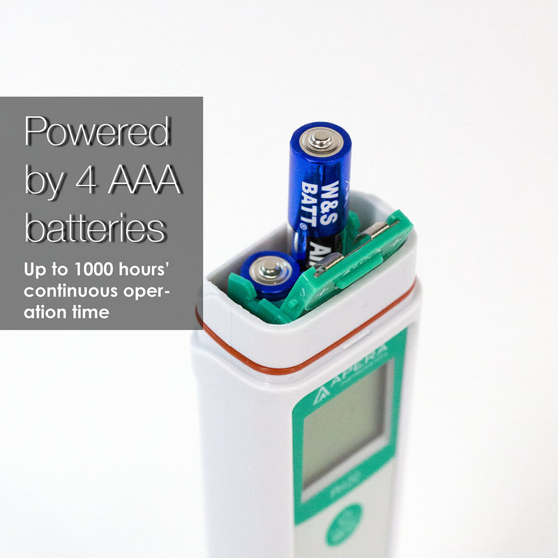[Australia - AusPower] - Apera Instruments Value Series EC20 Conductivity (EC) Pocket Tester Kit, ±1% F.S Accuracy in 0 to 20 mS/cm, BPB Sensor 1 