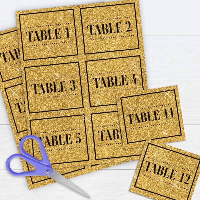 [Australia - AusPower] - Printworks Printable Gold Glitter Cardstock, Perfect for Holiday School and Craft Projects, 15 Sheets, 8.5” x 11” (00516) 