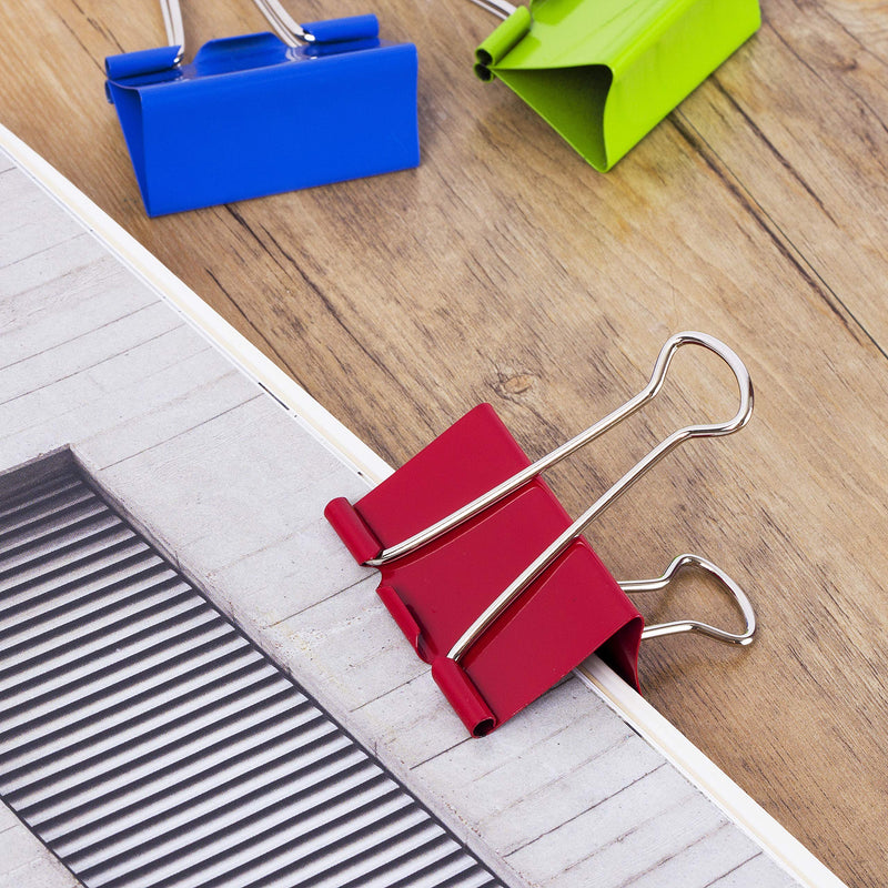 [Australia - AusPower] - Mr. Pen- Extra Large Binder Clips, 2 Inch, 12 Pack, Assorted Color, Binder Clips Extra Large, Big Binder Clips, Large Paper Clip, Large Paper Clamps, Binder Clamps, Large Binder Clips, Large Clip 