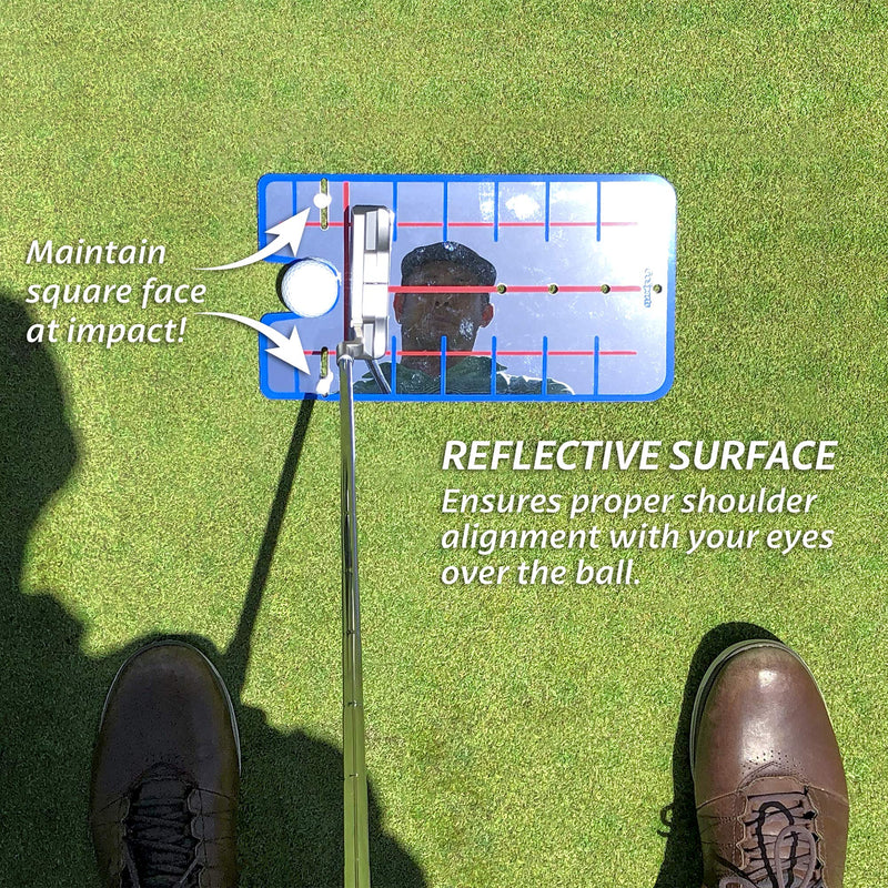 [Australia - AusPower] - GoSports Golf Putting Alignment Mirror - Improve Your Putting (Choose Between Standard and XL Golf Mirror Training Aids) 12" Standard Mirror 