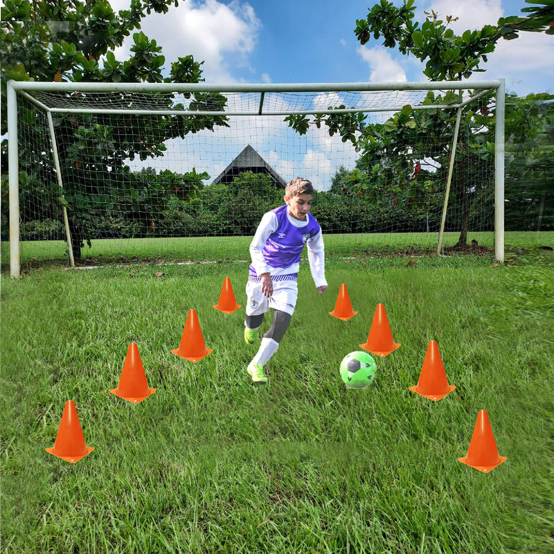 [Australia - AusPower] - WOWGEEK 7 Inch Plastic Sport Training Traffic Cone 10 Traffic Safety Cones Sign Sport Soccer Football Training Cones Orange 