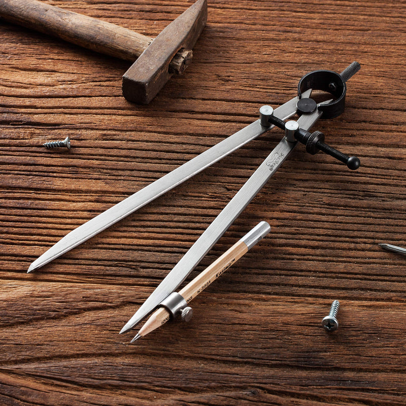 [Australia - AusPower] - Mr. Pen- Professional Compass with Lock, 8 inch, Pencil Compass, Woodworking Compass, Compass for Geometry, Wing Divider, Compass Drawing, Drafting Compass, Carpenter Compass, Scribe Tool 