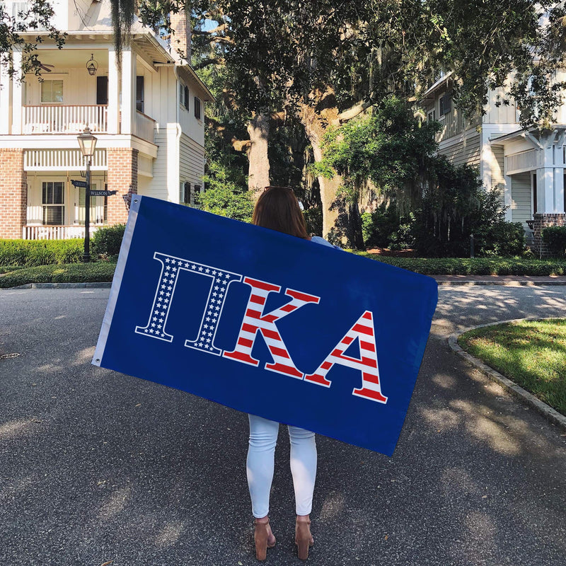 [Australia - AusPower] - Pi Kappa Alpha Pike USA Pattern Letter Fraternity Flag 3 feet x 5 feet Banner Sign Decor (Flag - USA) 