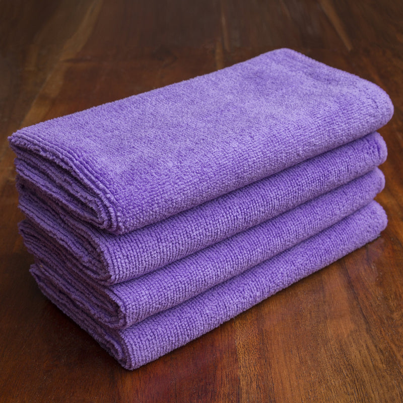 [Australia - AusPower] - Screen Mom Screen Cleaning Purple Microfiber Cloths (4-Pack) - Best for LED, LCD, TV, iPad, Tablets, Computer Monitor, Flatscreen 