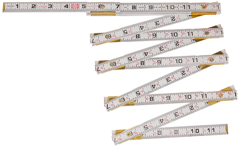 [Australia - AusPower] - Crescent Lufkin 5/8" X 6' Red End® Engineer's Scale Wood Rule - 1066DN 