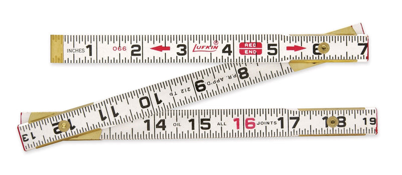 [Australia - AusPower] - Lufkin 066F 6-Flat Read Wood Folding Rule 