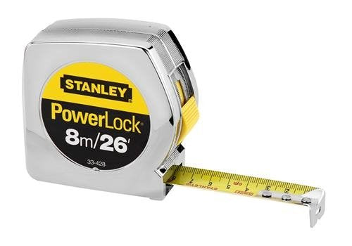 [Australia - AusPower] - Stanley 33-428 8m/26' x 1" PowerLock Tape Rule (cm Graduation) 