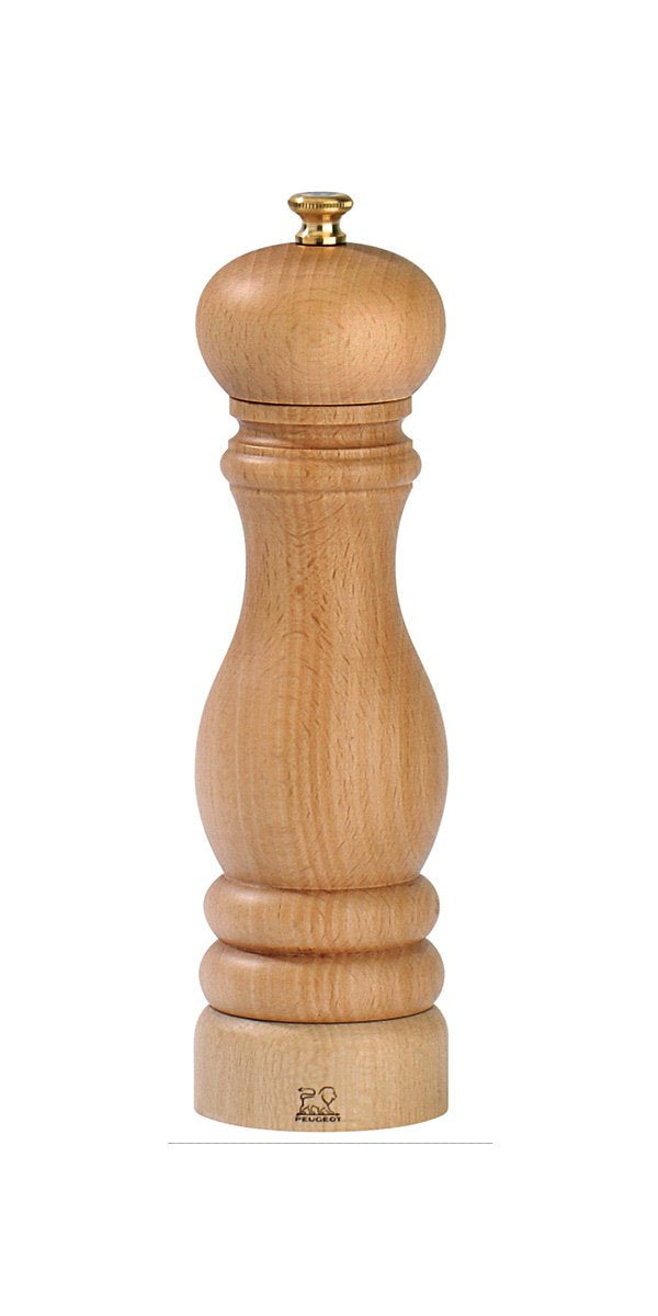[Australia - AusPower] - Peugeot - Peugeot - Paris Manual Salt Mill - Classic Adjustable Grinder - Beechwood, Natural 7 Inch 
