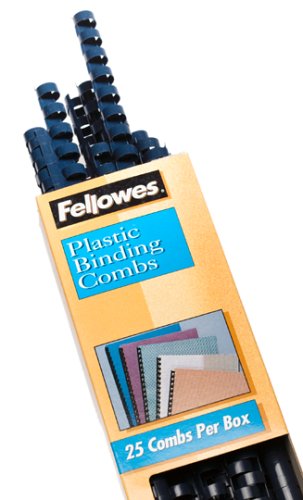 [Australia - AusPower] - Fellowes 1/2in Navy Binding Combs (25 Pack) 