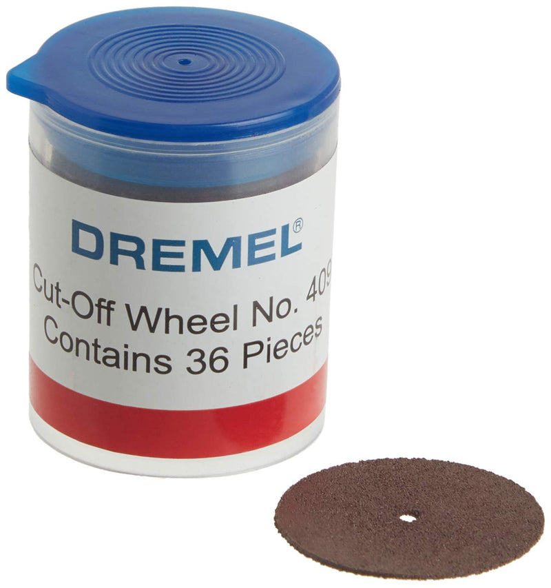 [Australia - AusPower] - Dremel 409 Cut-off Wheel, 15/16 " (23.8 mm) diameter, .025” (0.6mm) disc thickness, Cutting Rotary Tool Accessory (36 Pieces) 